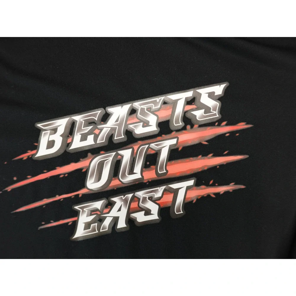 Jordan Beasts Out East Black Long Sleeve‎ Performance Shirt Mens XL Jumpman Logo